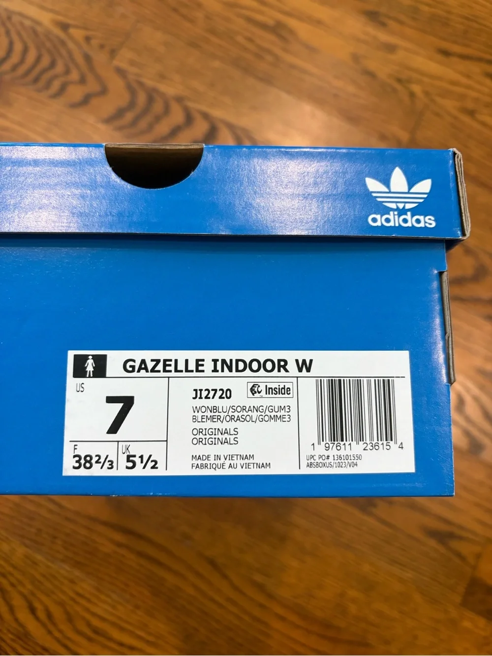 adidas Gazelle Sneakers in Red / Pink Stripes